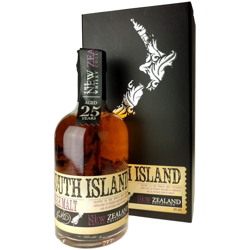New Zealand 25 Ans South Island Whisky Single Malt